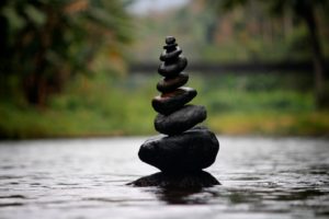 Balanced stack of rocks